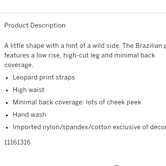 Victoria's Secret Very Sexy Brazilian Shine Strap Panty NWT High Cut Leg - Picture 4 of 8